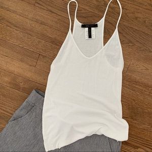 BCBG white tank